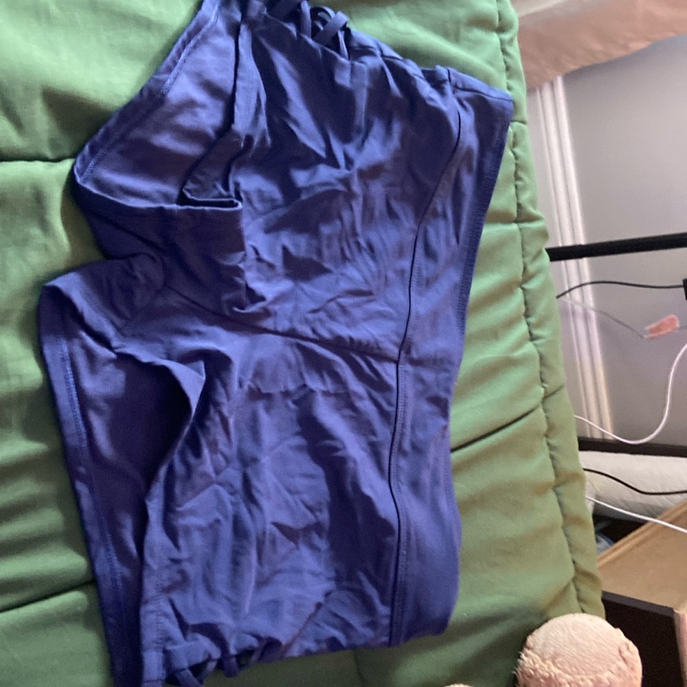 Blue swim shorts